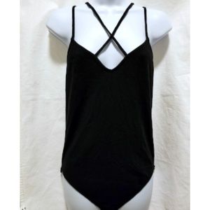 Express Black Spaghetti Strap Bodysuit - Size M
